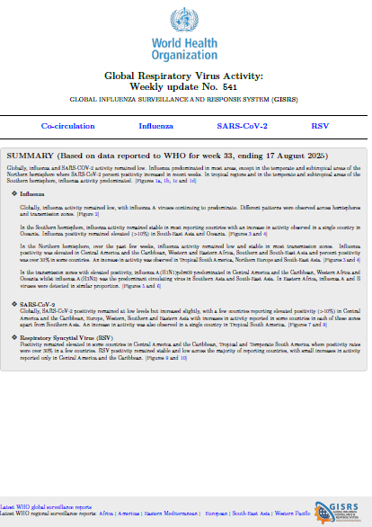 Influenza Update N° 541