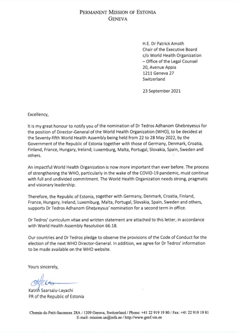 Proposals from Estonia