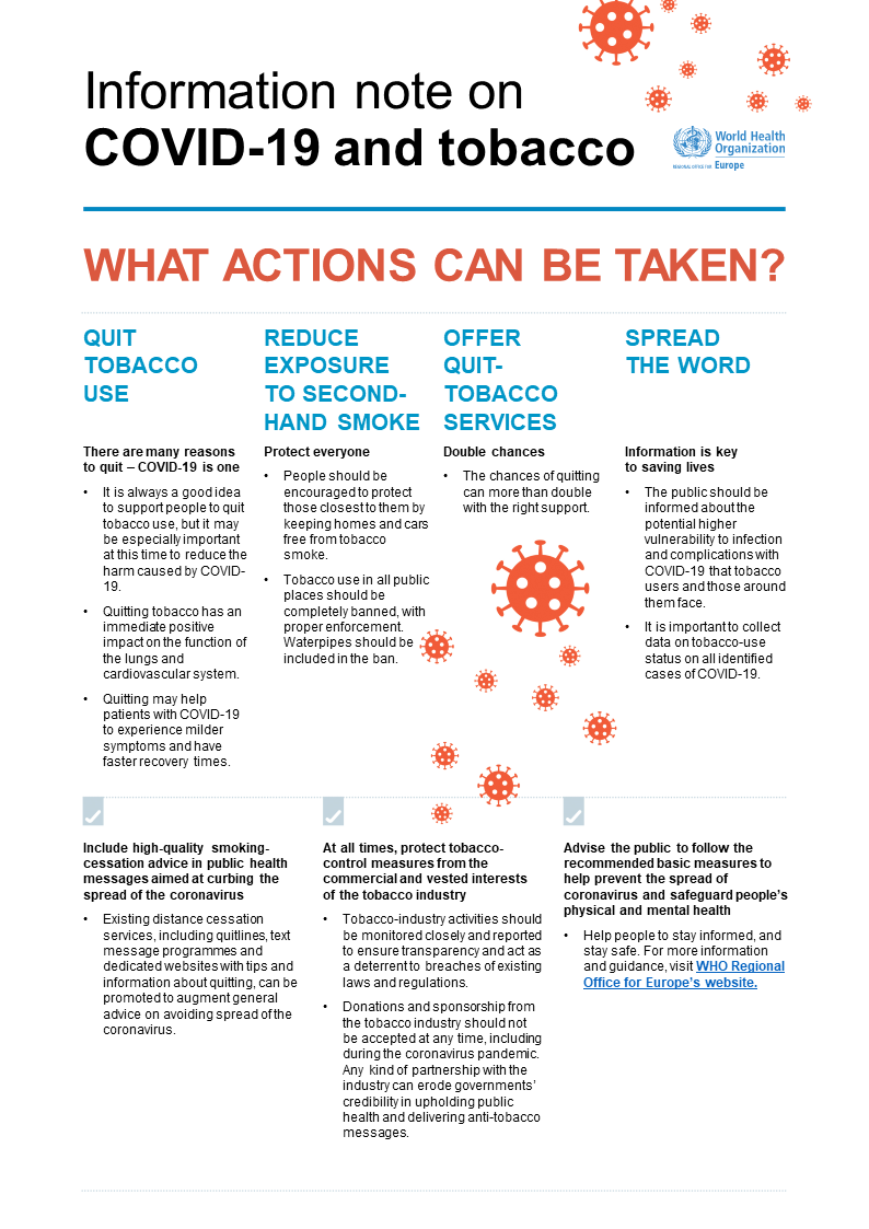 Information Note on COVID-19 and Tobacco 2