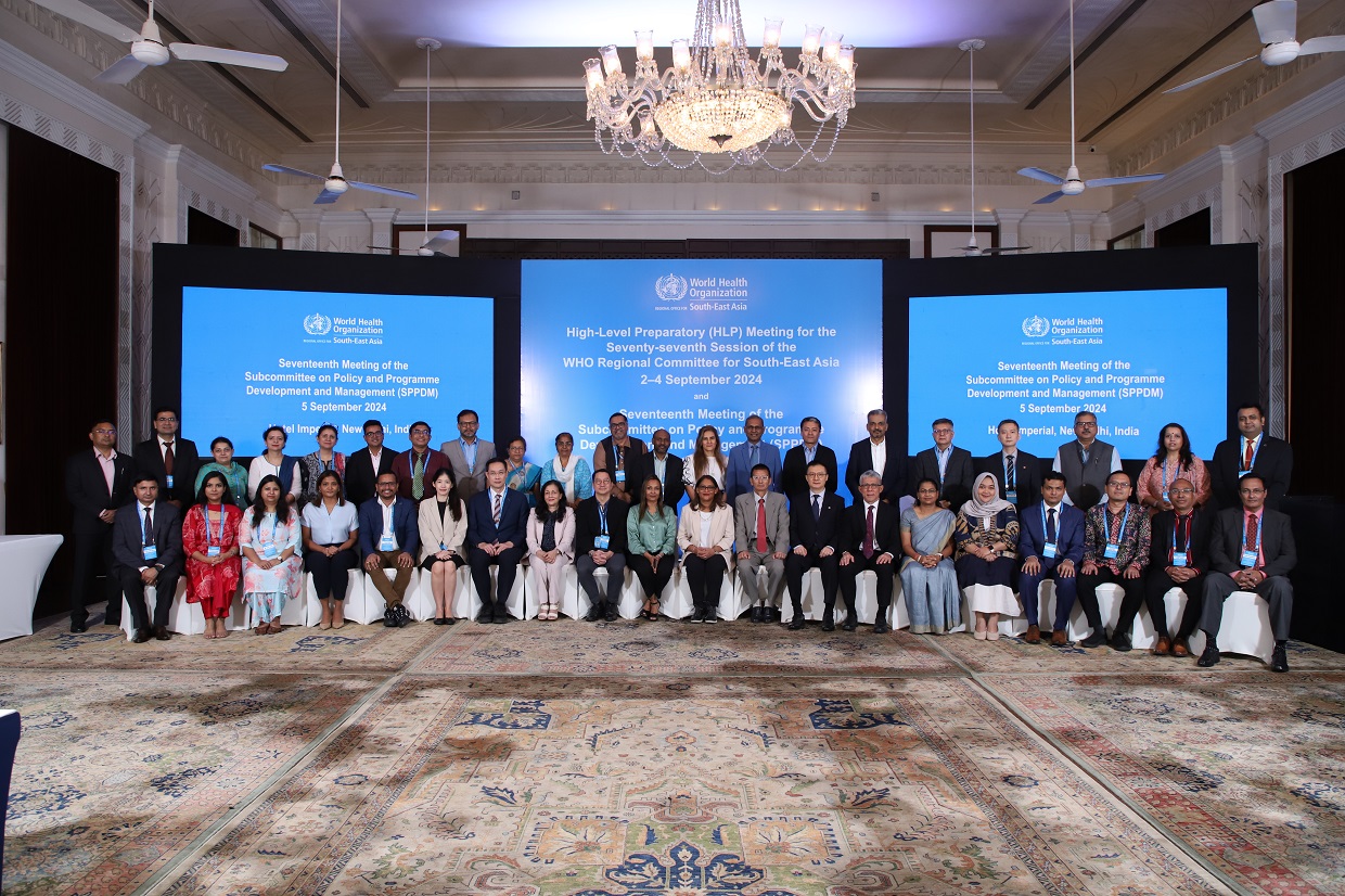 Group photo at the SPPDM, WHO South-East Asia Region